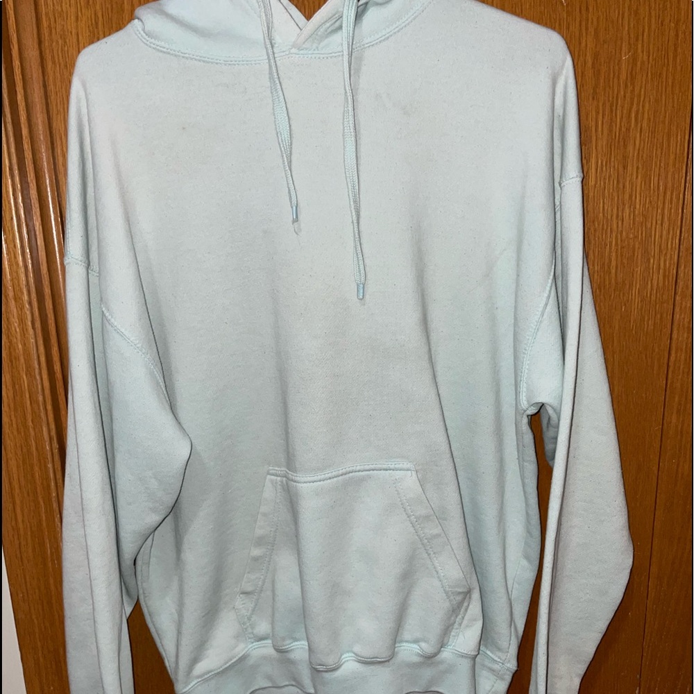 mens large light blue hoodie